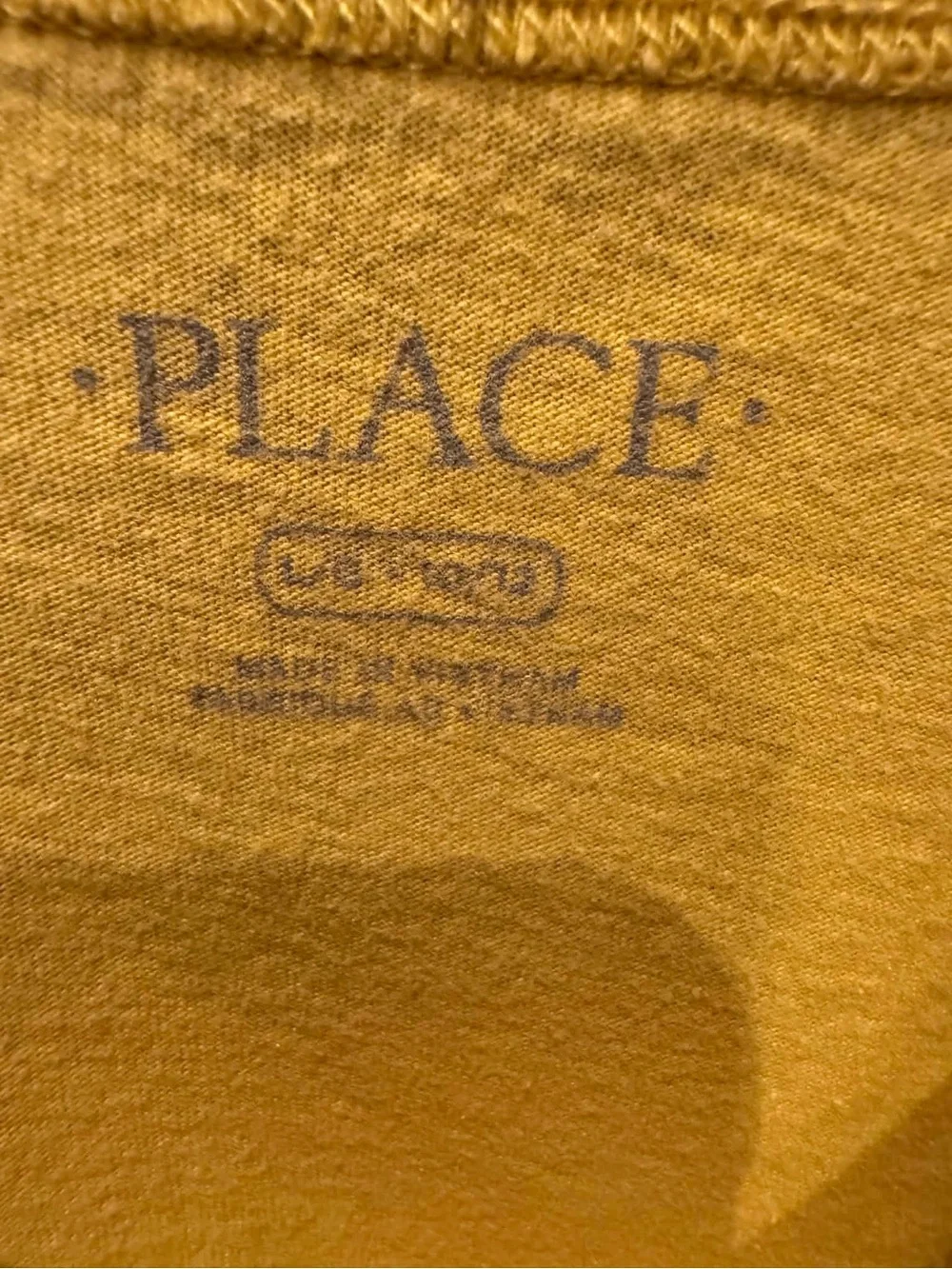 The Children's Place Yellow Graphic Tee with Navy Text